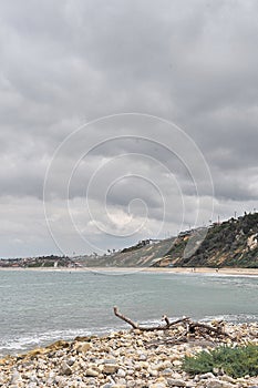 Southern California Coast on Cloudy Day