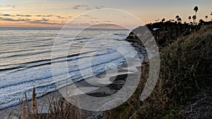 Southern California Sunset Beach Scenes - Encinitas.