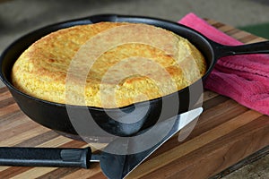 Southern Cast Iron Skillet Corn Bread photo