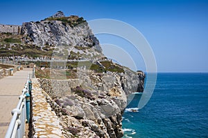 The southern end of Gibraltar