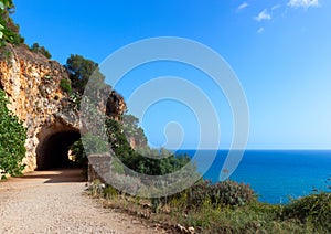 The Southern entrance to Natural Reserve Zingaro in Sicily, Italy