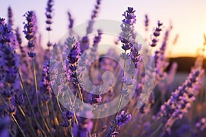 Southern France Italy lavender Provence field blooming violet flowers aromatic purple herbs plants nature beauty perfume