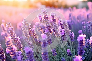 Southern France Italy lavender Provence field blooming violet flowers aromatic purple herbs plants nature beauty perfume