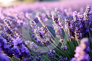 Southern France Italy lavender Provence field blooming violet flowers aromatic purple herbs plants nature beauty perfume