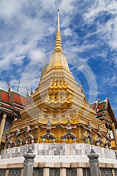 Southern Golden Chedi at Wat Phra Kaew