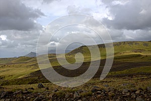 Southern Iceland landscape with highlands