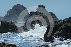 Southern Oregon rocky coastline