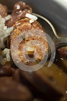 Southern Red Beans and Rice with Sausage Dinner