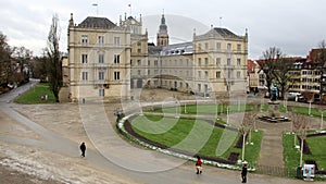 Southern side of the Schlossplatz, with the Ehrenburg Palace, Coburg, Germany