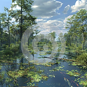 Southern Swamps, Beautiful Swamp, Natural Bog, Marsh, Mire, Southern Wetland, Morass