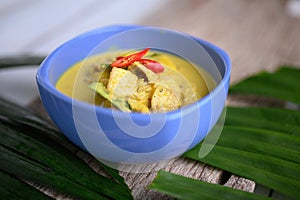 Southern Thai  style curry with pork and pineapple