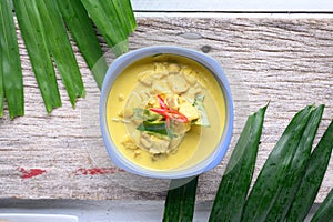 Southern Thai  style curry with pork and pineapple