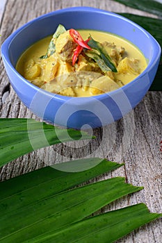 Southern Thai  style curry with pork and pineapple