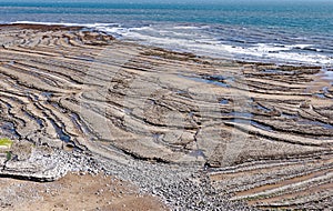 Southerndown beach and cliffs, Dunraven, Glamorgan, Wales, UK