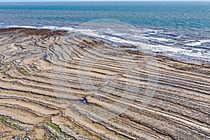 Southerndown beach and cliffs, Dunraven, Glamorgan, Wales, UK