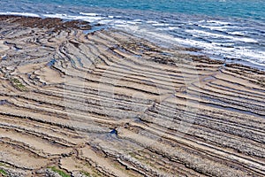 Southerndown beach and cliffs, Dunraven, Glamorgan, Wales, UK