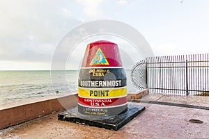 Southernmost point buoy, Key West, USA