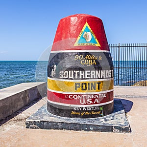 Southernmost Point in Key West, Florida, USA
