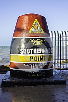 Southernmost Point Marker in Key West, 2021