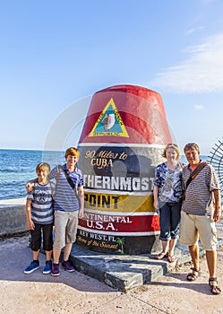 Southernmost Point marker, Key West, USA