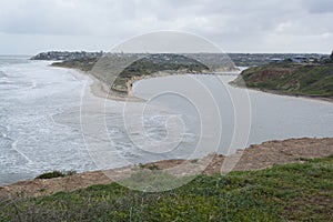 Southport Beach After the Storms and Floods, Fleurieu Peninsula, South Australia