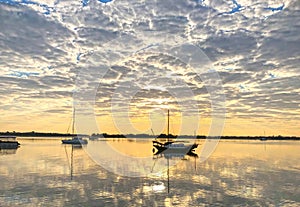 The southport broadwater at dawn photo