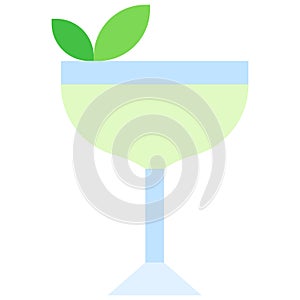 Southside Cocktail icon, Alcoholic mixed drink vector