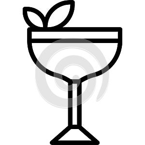 Southside Cocktail icon, Alcoholic mixed drink vector