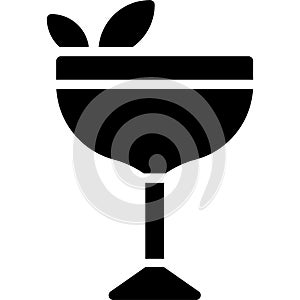 Southside Cocktail icon, Alcoholic mixed drink vector