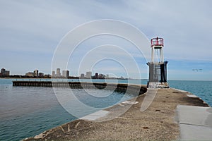 Southside of North Avenue Breakwater Light Tower