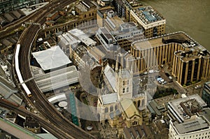 Southwark Cathedral from Above photo