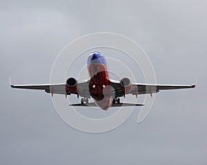 Southwest Airlines Boeing 737NG about to land at LAX