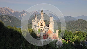 Southwest Bavaria, Germany. Time lapse of Neuschwanstein Castle.