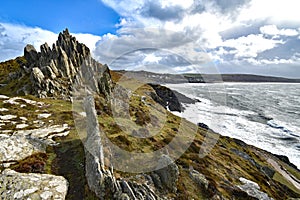 Southwest coast path view at Morth Point