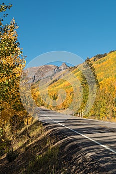 Southwest Colorado Highway in Fall