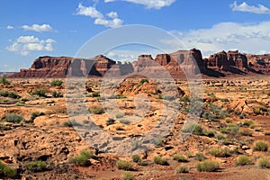 Southwest Desert Landscape near Hite, Glen Canyon National Recreation Area, Southern Utah, USA