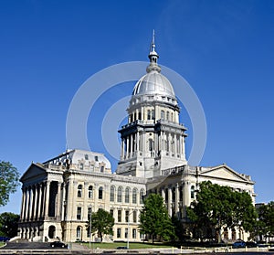 Southwest View of Illinois Capitol