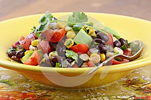 Southwestern black bean salad