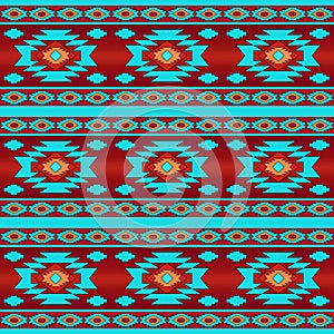 Southwestern ethnic navajo pattern photo