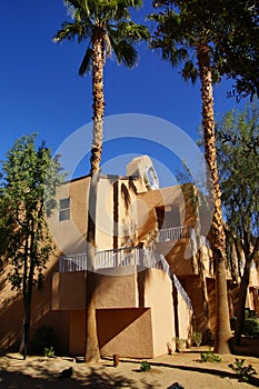 Southwestern style hotel buildings