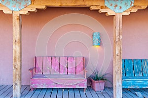 Southwestern styled porch