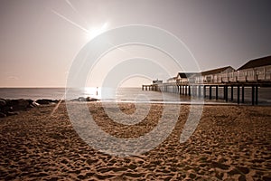 Southwold beach and pier