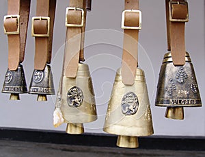 Souvenir bells from Bulgaria