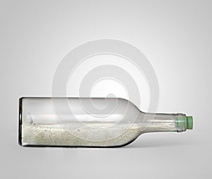 Souvenir bottle with beach sand