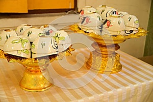 Souvenir bowls for thank you for coming funeral tradition cerem