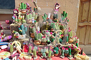 Souvenir cacti figures