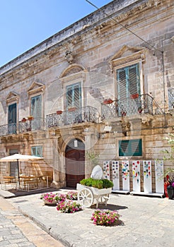 Souvenir ceramic shop in downtown in Ostuni, Staly