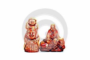 Souvenir Chinese netsuke stand on the table