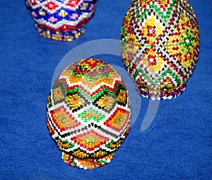 Souvenir colorful Easter egg photo