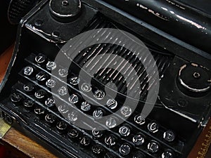 Souvenir in the form of an old typewriter